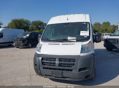 Lot #2992829722 2018 RAM PROMASTER 2500 HIGH ROOF 159 WB