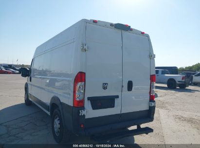 Lot #2992829722 2018 RAM PROMASTER 2500 HIGH ROOF 159 WB