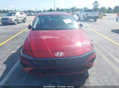 Lot #3035076687 2024 HYUNDAI ELANTRA LIMITED