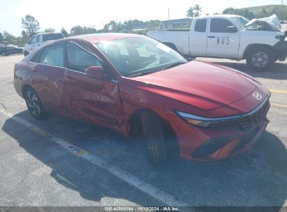 Lot #3035076687 2024 HYUNDAI ELANTRA LIMITED