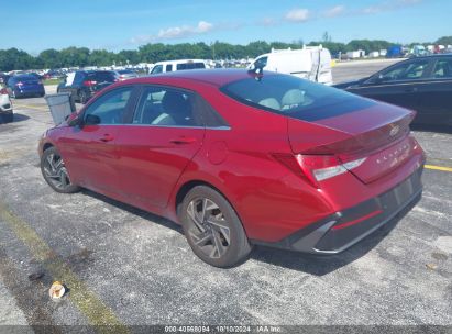 Lot #3035076687 2024 HYUNDAI ELANTRA LIMITED