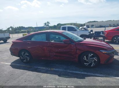 Lot #3035076687 2024 HYUNDAI ELANTRA LIMITED