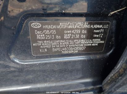 Lot #3035076542 2006 HYUNDAI SONATA GLS