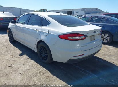 Lot #3050080521 2019 FORD FUSION HYBRID SEL