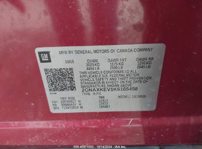 Lot #2992824798 2019 CHEVROLET EQUINOX LT