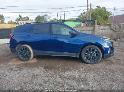 Lot #2996533624 2022 CHEVROLET EQUINOX FWD RS