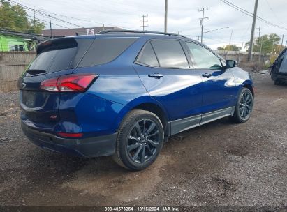 Lot #2996533624 2022 CHEVROLET EQUINOX FWD RS