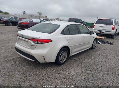 Lot #2995299392 2021 TOYOTA COROLLA HYBRID LE