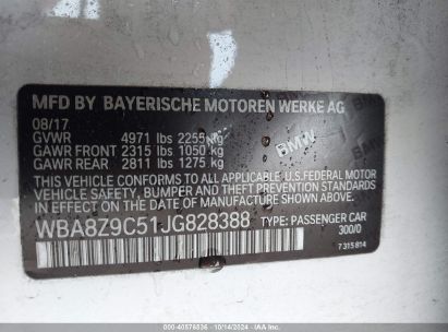 Lot #3037527401 2018 BMW 330I GRAN TURISMO XDRIVE