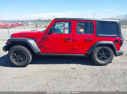 Lot #2992833026 2022 JEEP WRANGLER UNLIMITED WILLYS 4X4