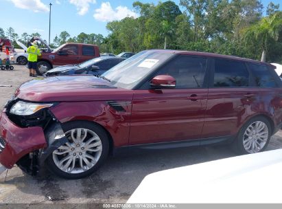 Lot #2995283009 2017 LAND ROVER RANGE ROVER SPORT 3.0L V6 SUPERCHARGED SE