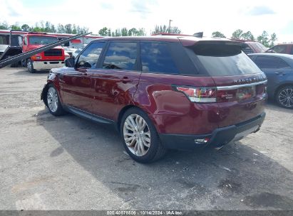 Lot #2995283009 2017 LAND ROVER RANGE ROVER SPORT 3.0L V6 SUPERCHARGED SE