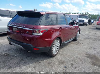 Lot #2995283009 2017 LAND ROVER RANGE ROVER SPORT 3.0L V6 SUPERCHARGED SE