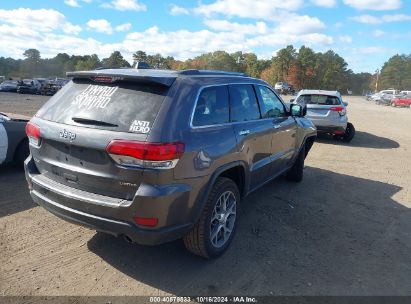 Lot #2995299335 2020 JEEP GRAND CHEROKEE LIMITED 4X4