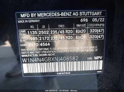 Lot #2990354103 2022 MERCEDES-BENZ GLA 250