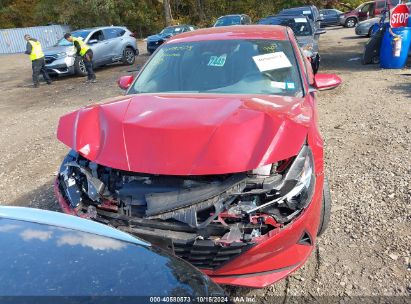 Lot #2995299295 2021 HYUNDAI ELANTRA HYBRID BLUE