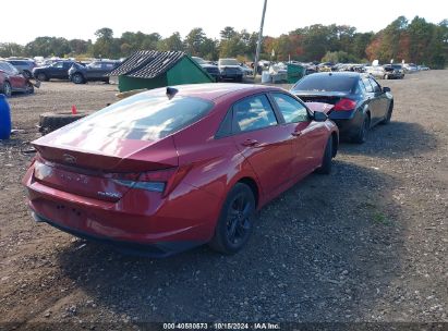 Lot #2995299295 2021 HYUNDAI ELANTRA HYBRID BLUE