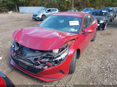 Lot #2995299295 2021 HYUNDAI ELANTRA HYBRID BLUE