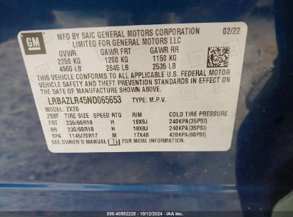 Lot #2995299598 2022 BUICK ENVISION FWD PREFERRED