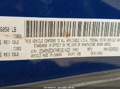 Lot #3057480639 2010 DODGE GRAND CARAVAN SXT