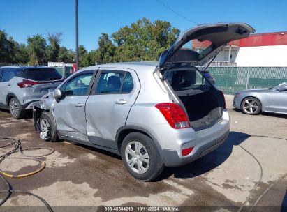 Lot #2996533528 2019 CHEVROLET TRAX LS