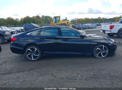 Lot #2995299443 2021 HONDA ACCORD SPORT