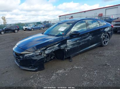 Lot #2995299443 2021 HONDA ACCORD SPORT