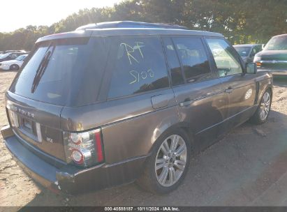 Lot #2995299432 2010 LAND ROVER RANGE ROVER HSE