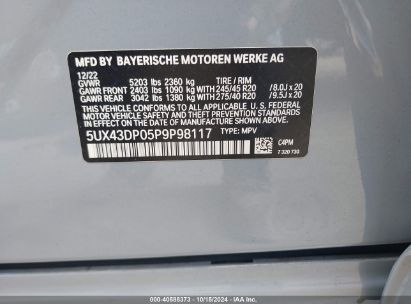 Lot #2992832997 2023 BMW X3 SDRIVE30I