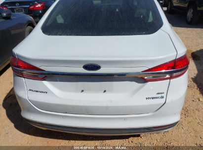 Lot #2992823999 2018 FORD FUSION HYBRID SE