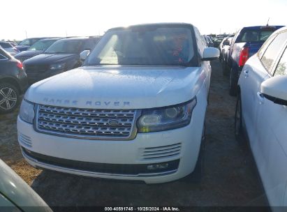 Lot #2992823997 2016 LAND ROVER RANGE ROVER 3.0L V6 SUPERCHARGED HSE