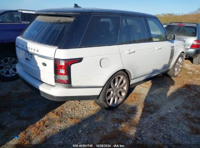 Lot #2992823997 2016 LAND ROVER RANGE ROVER 3.0L V6 SUPERCHARGED HSE