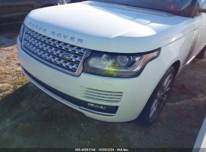 Lot #2992823997 2016 LAND ROVER RANGE ROVER 3.0L V6 SUPERCHARGED HSE