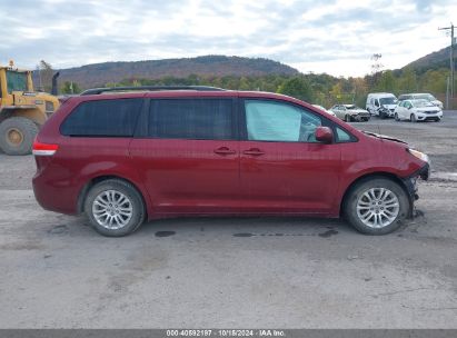 Lot #2992835218 2012 TOYOTA SIENNA XLE V6 8 PASSENGER