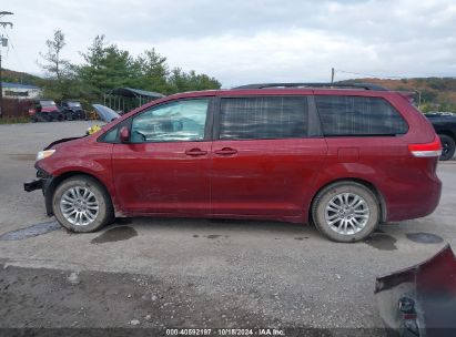 Lot #2992835218 2012 TOYOTA SIENNA XLE V6 8 PASSENGER