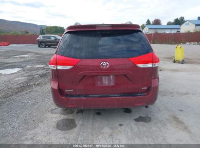 Lot #2992835218 2012 TOYOTA SIENNA XLE V6 8 PASSENGER