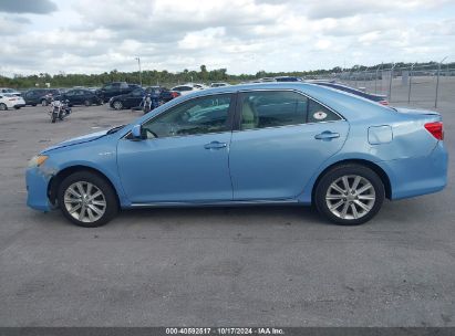 Lot #3035076047 2013 TOYOTA CAMRY HYBRID XLE