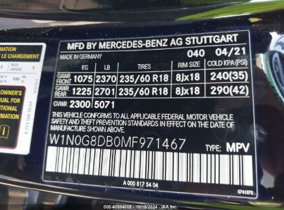 Lot #3056473783 2021 MERCEDES-BENZ GLC 300 SUV