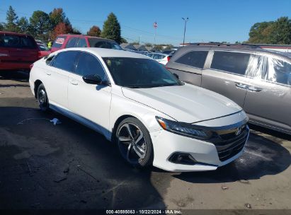 Lot #2992824499 2021 HONDA ACCORD SPORT