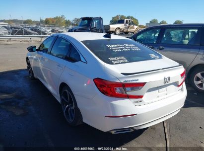 Lot #2992824499 2021 HONDA ACCORD SPORT