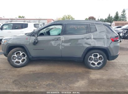 Lot #3035075955 2022 JEEP COMPASS TRAILHAWK 4X4