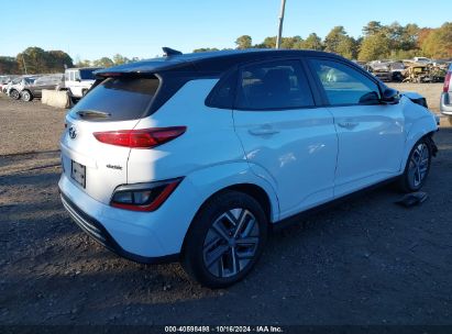 Lot #2992815597 2022 HYUNDAI KONA ELECTRIC SEL