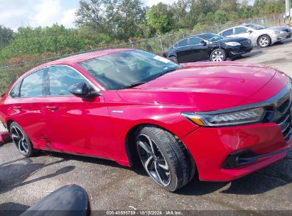 Lot #3053064580 2022 HONDA ACCORD HYBRID SPORT