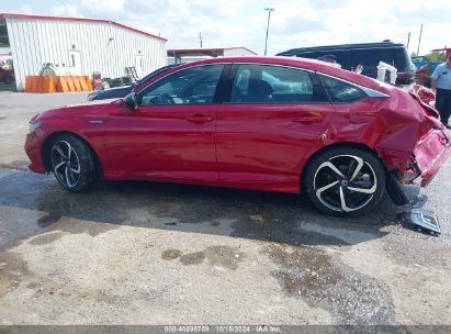 Lot #3053064580 2022 HONDA ACCORD HYBRID SPORT