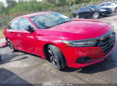 Lot #3053064580 2022 HONDA ACCORD HYBRID SPORT