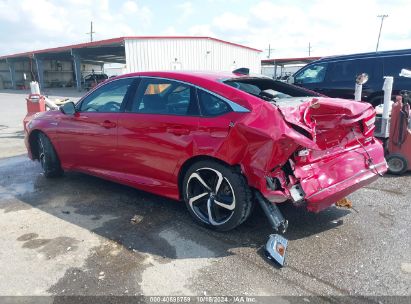 Lot #3053064580 2022 HONDA ACCORD HYBRID SPORT