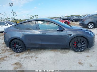 Lot #2992824442 2022 TESLA MODEL Y PERFORMANCE DUAL MOTOR ALL-WHEEL DRIVE