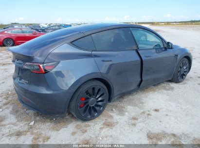 Lot #2992824442 2022 TESLA MODEL Y PERFORMANCE DUAL MOTOR ALL-WHEEL DRIVE