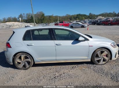 Lot #3037131198 2019 VOLKSWAGEN GOLF GTI 2.0T AUTOBAHN/2.0T RABBIT EDITION/2.0T S/2.0T SE