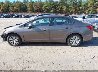 Lot #3037131197 2012 HONDA CIVIC LX